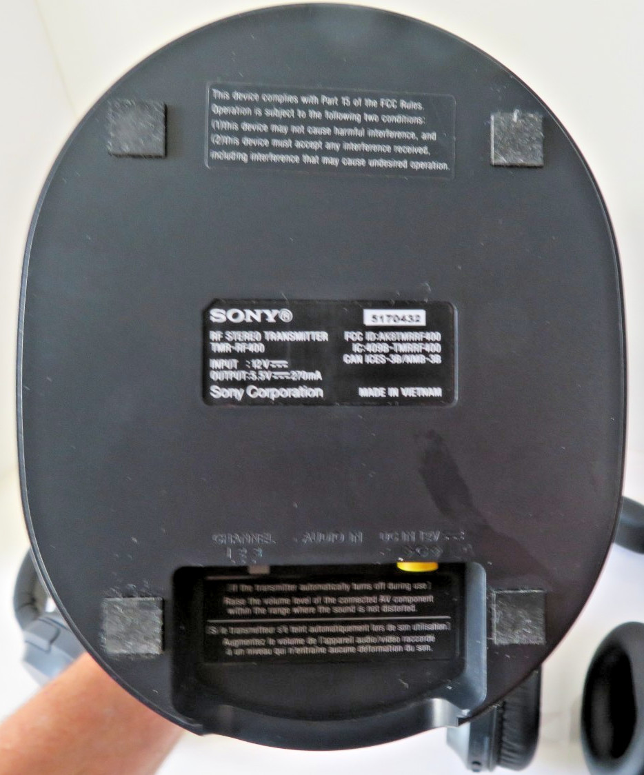 SONY TMR-RF400 Wireless TRANSMITTER With Megaphone Headset WH-RF400 Vietnan