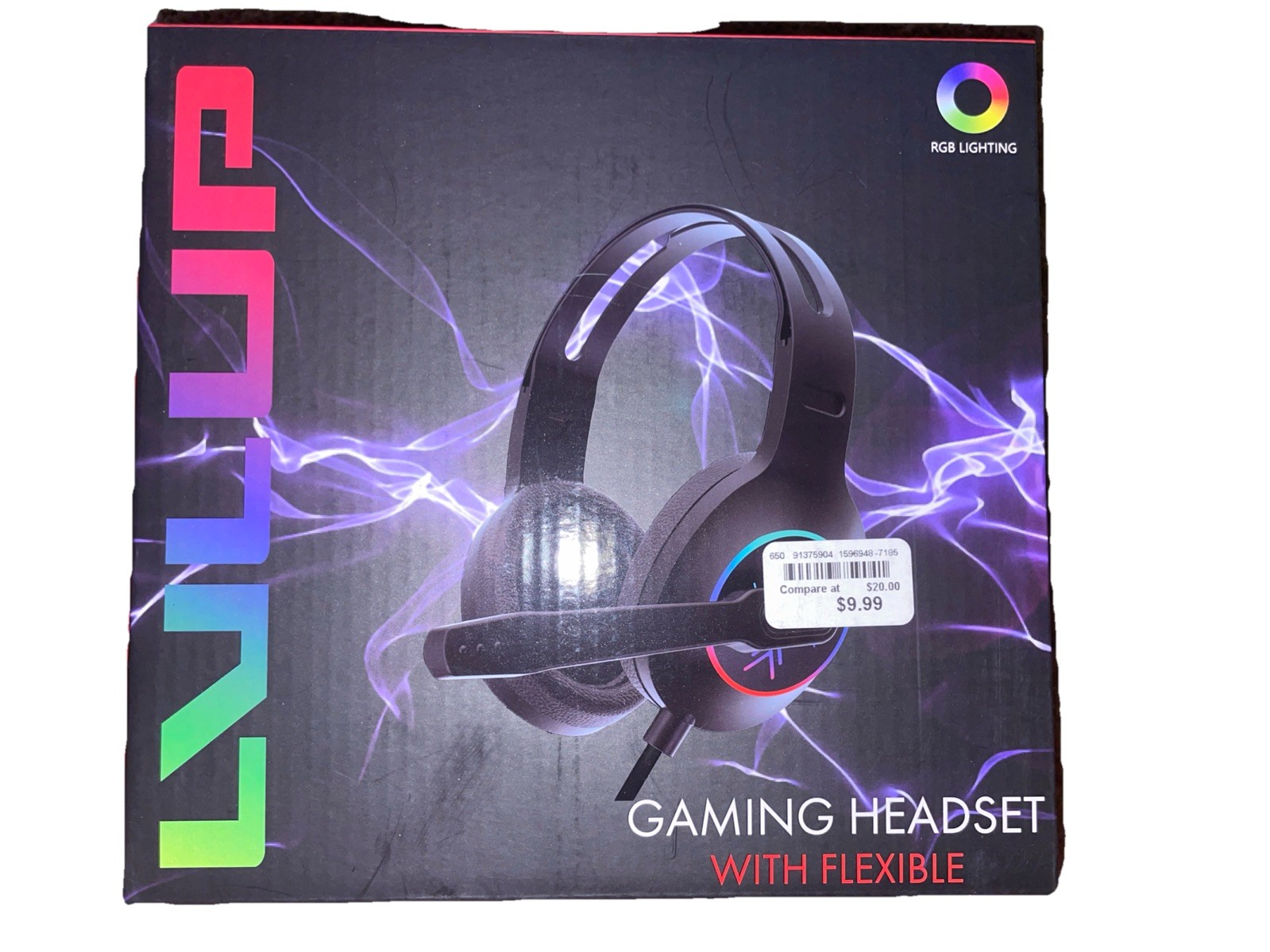 Lot of 2 NEW Sealed Gaming Headset RGB Mic + Bluetooth Wireless Earbuds