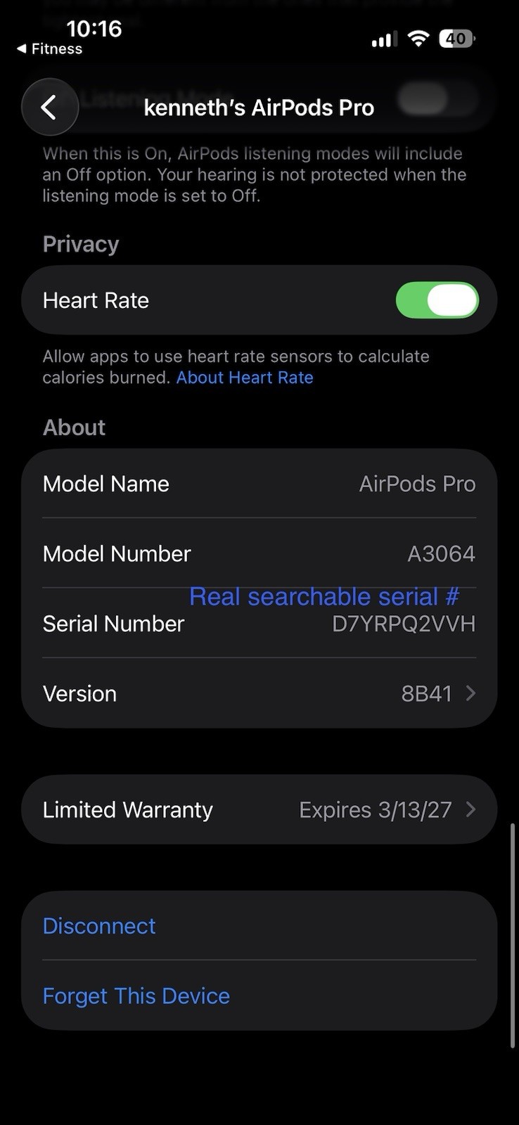 Apple AirPods Pro 3 With Charging Case Genuine Authentic Excellent Condition