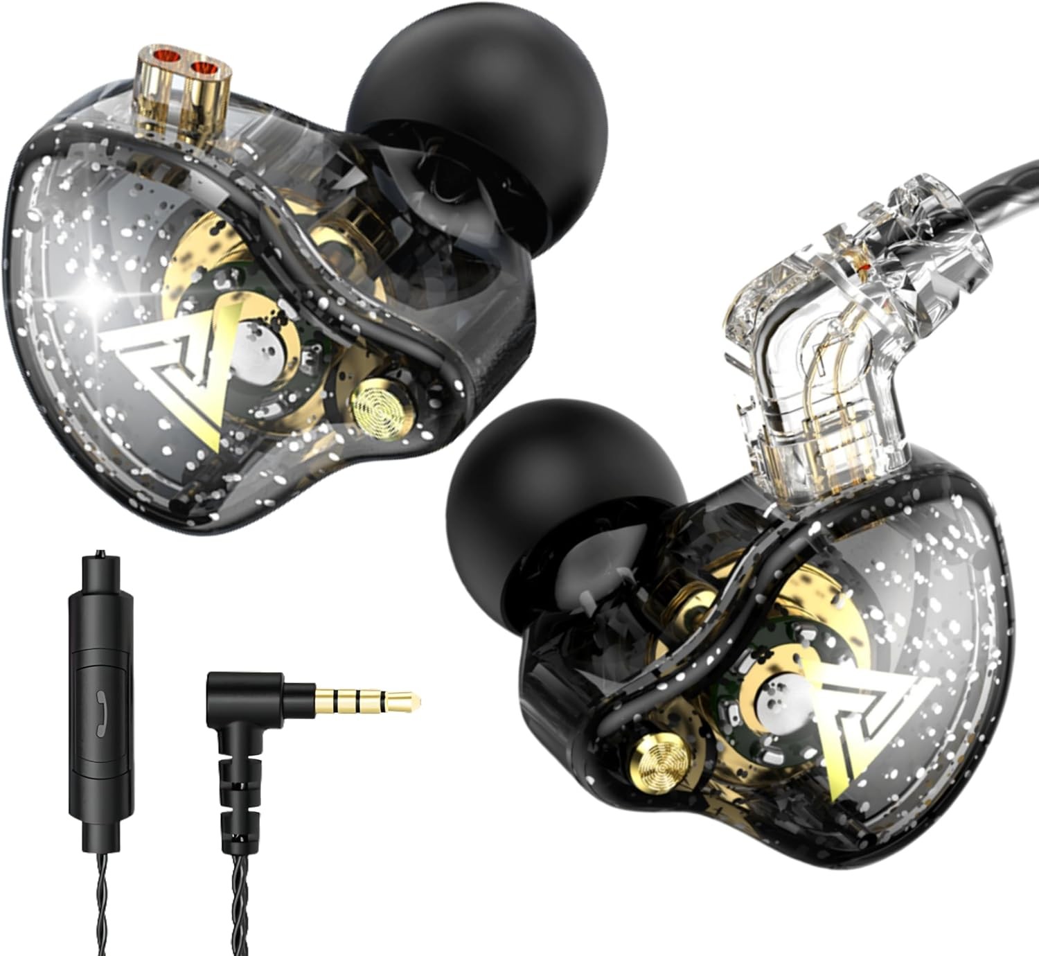 QKZ AK6 Pro Wired Gaming Earbuds with Mic HiFi Bass IEM Headphones