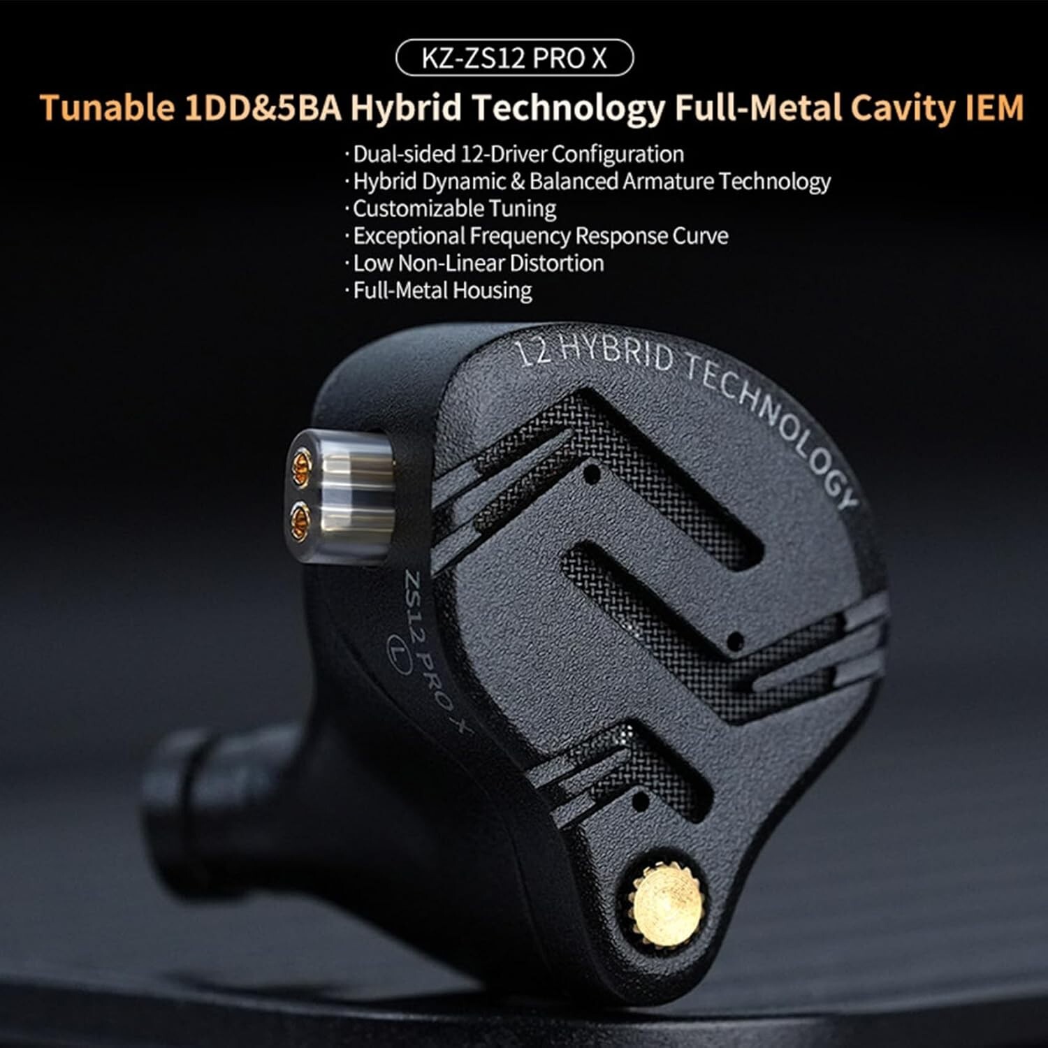 1DD 5BA Hybrid IEM with 40-40000Hz Response – Ideal for Audio Professionals