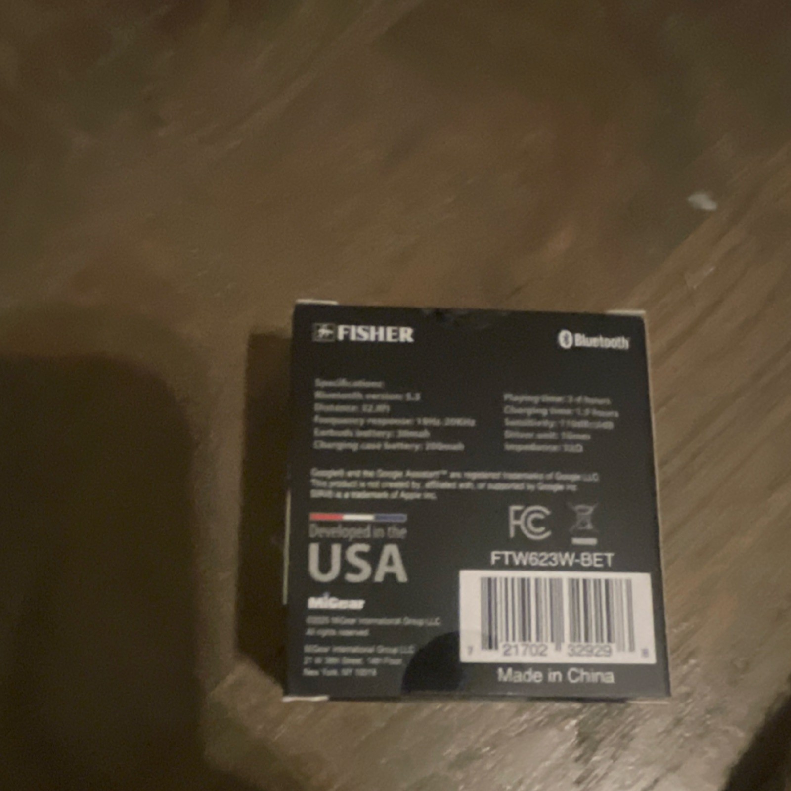 Fisher Vibez Sound True Wireless Bluetooth Earphones White Google Siri Enabled