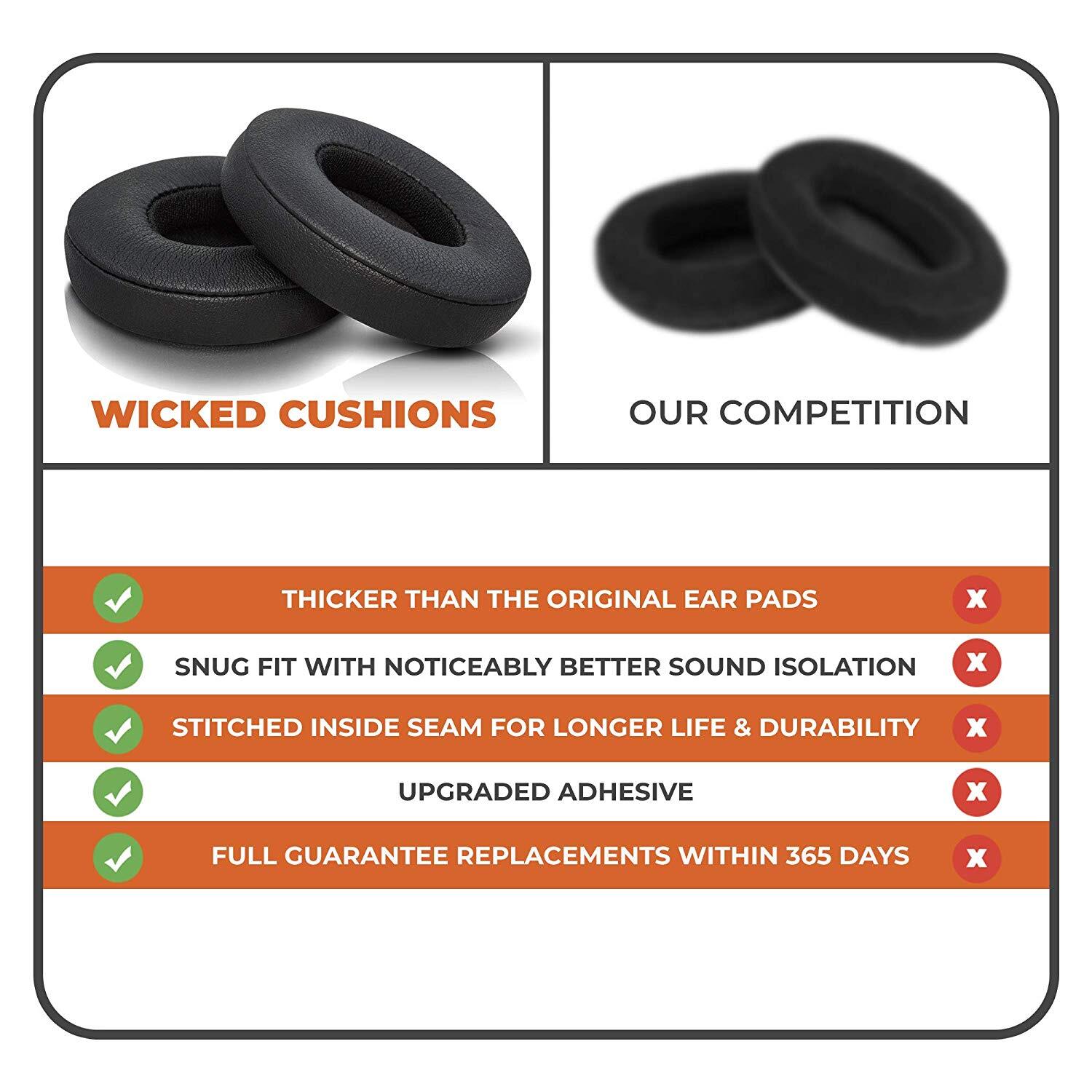 Replacement Ear Pads Cushion Cover for Beats by Dr Dre Solo 2 & Solo 3 Wireless