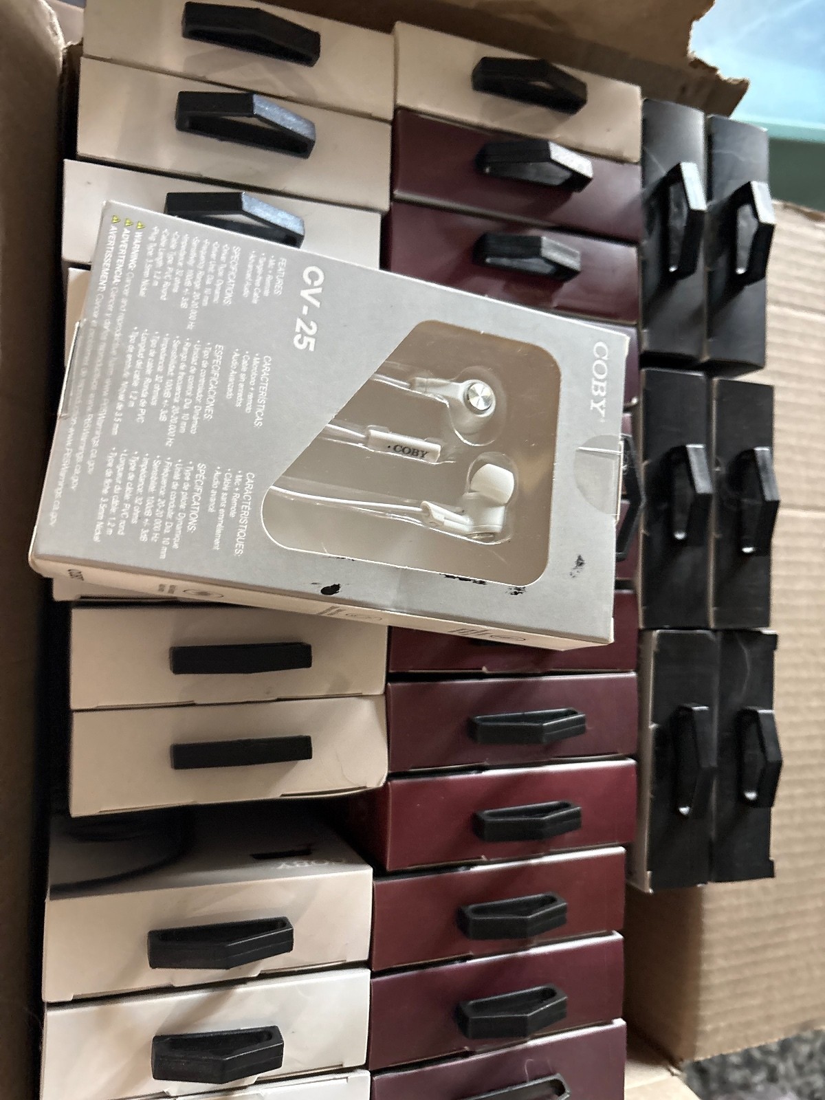 Bulk deal 42 new Coby cv-25 earbud sets with mic