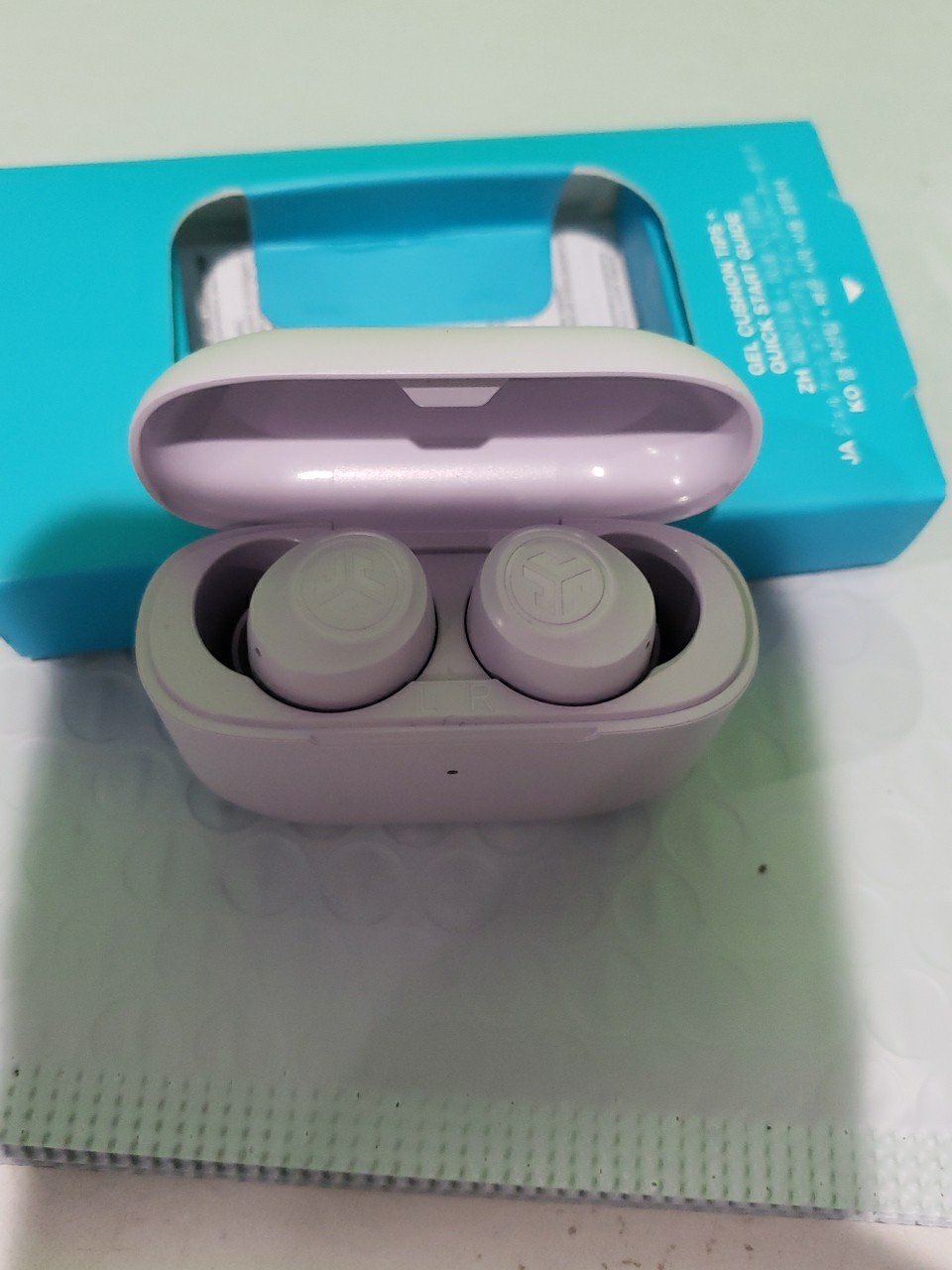 JLab GO Air Pop True Wireless Bluetooth Earbuds – Lilac Good Condition