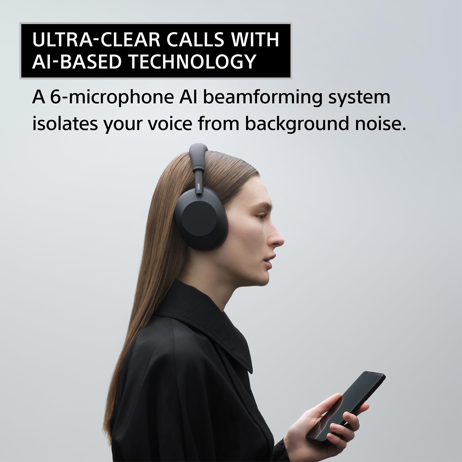 Sony WH-1000XM6 Best Wireless Noise Canceling Headphones | Black