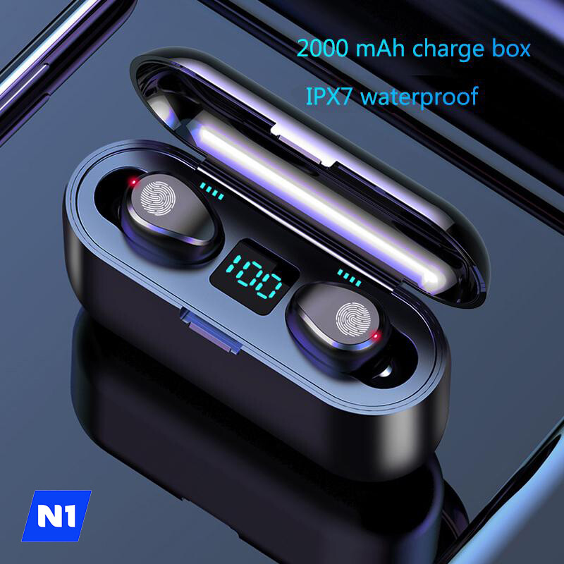 N1 Bluetooth Headset 5.0 Wireless Earphones Mini Earbuds Stereo Headphones IPX6