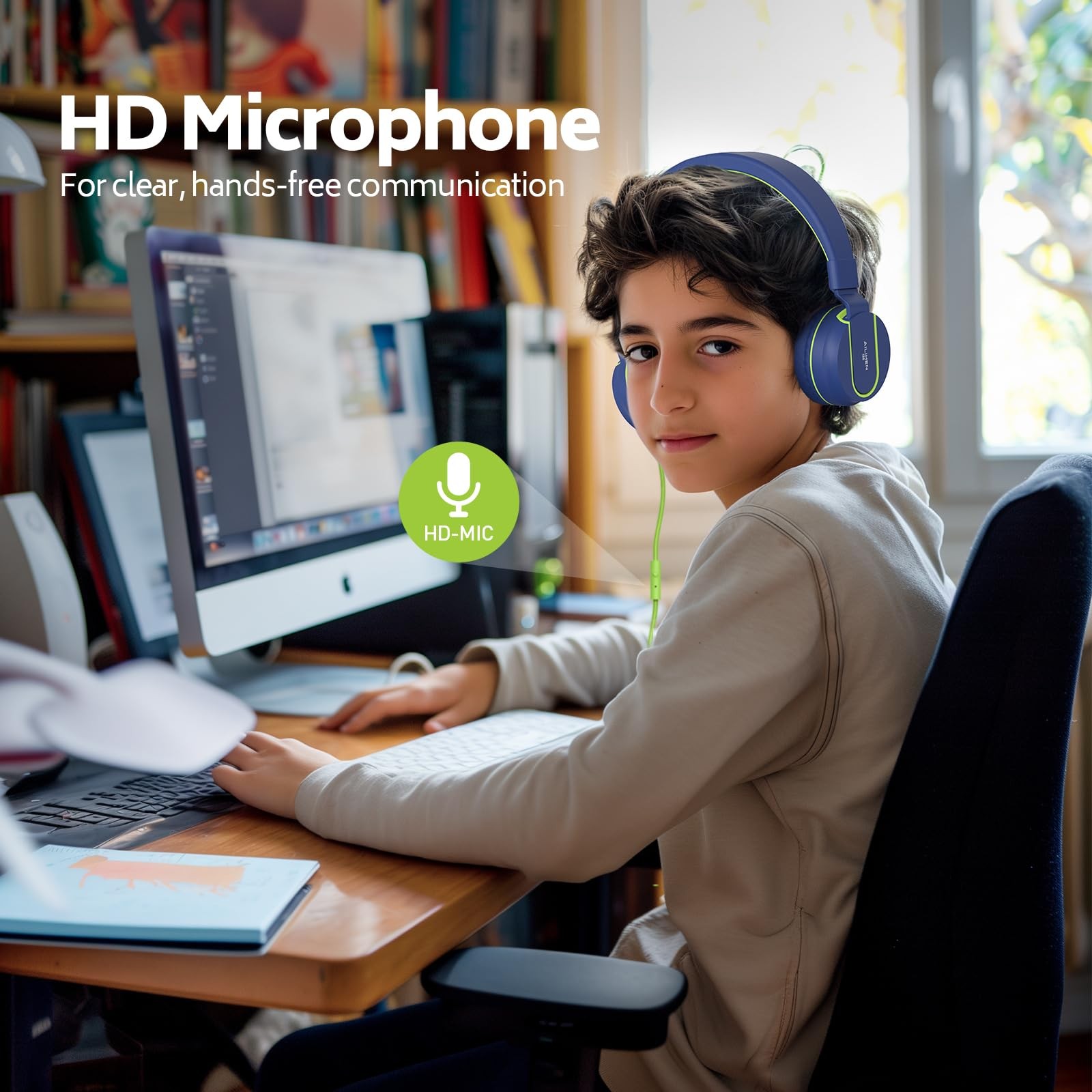 Kids Headphones Bulk 10pack For K12 School Classroom Onear Wired Headset With Mi
