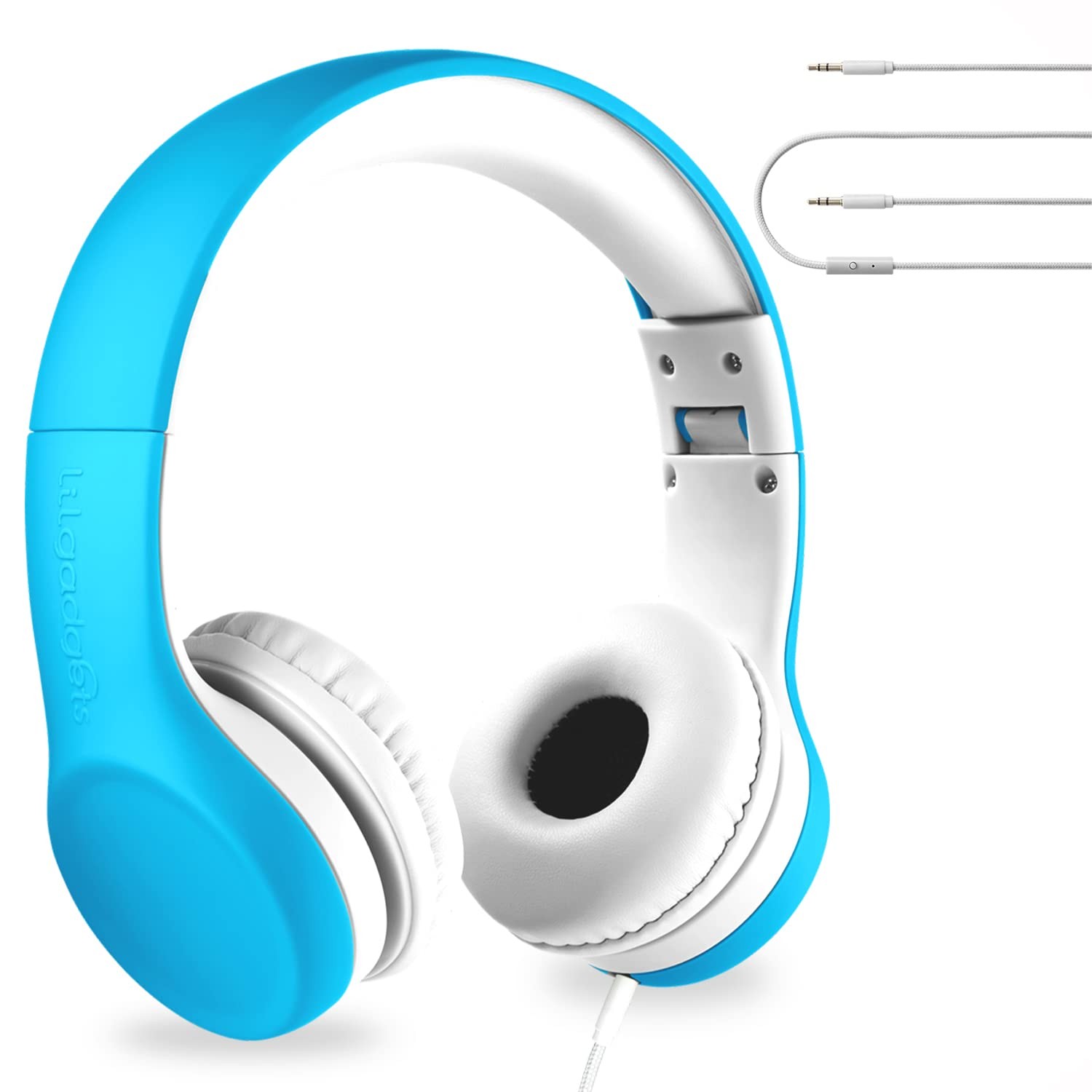 LilGadgets Connect+ Foldable Headphones, Adjustable Fit Soft Touch Padding fo…