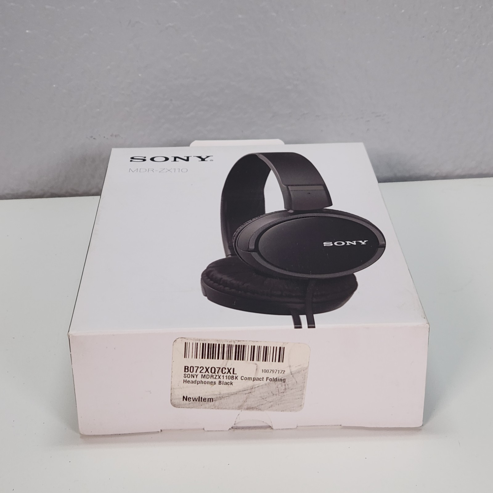 Sony MDR-ZX110 Wired Stereo Headphones (Black) 💥 New SEALED