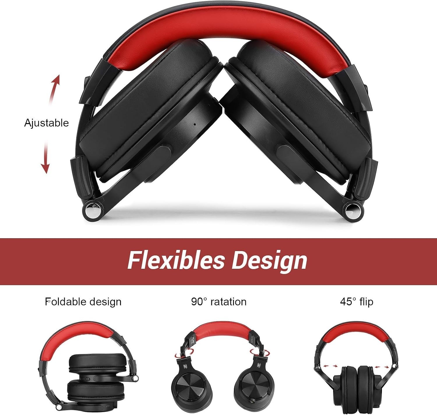 OneOdio A70 Wireless Bluetooth 5.2/Over-Ear Headphones/Hi-Res Stereo/72HPlaytime
