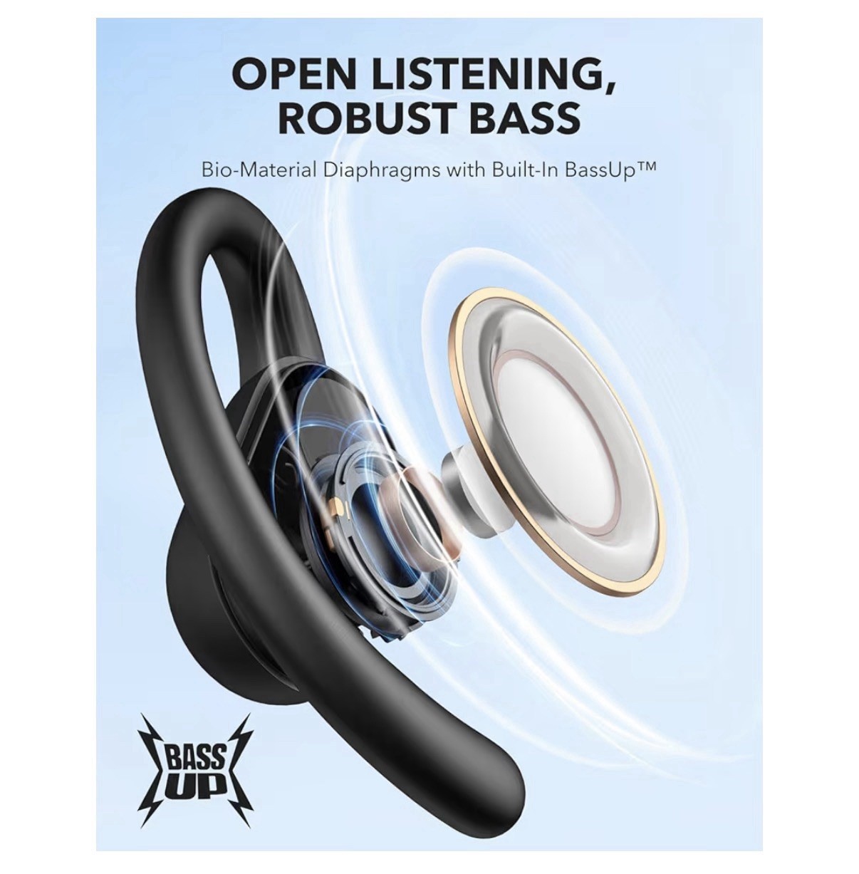 Soundcore by Anker V30i Open-Ear Headphones, Ultra-Comfort, Lightweight Design