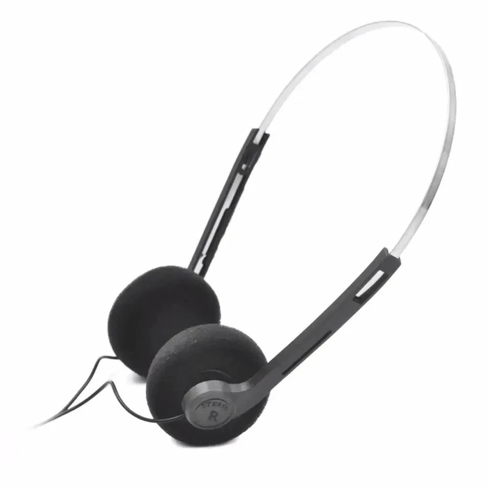 Orange Retro Over-Ear Headphone Vintage Underwire Headphone for Walkman