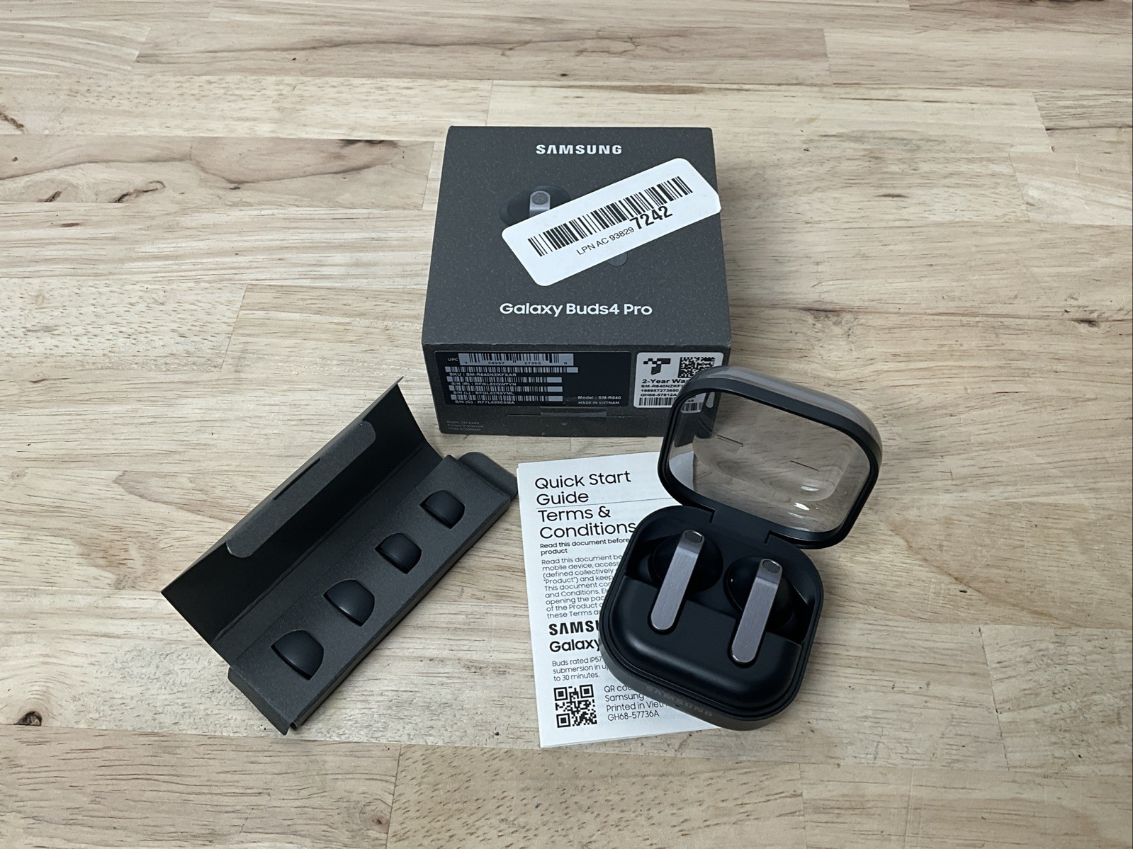 Samsung Galaxy Buds 4 Pro SM-R640 True Wireless Bluetooth Earbuds – Black