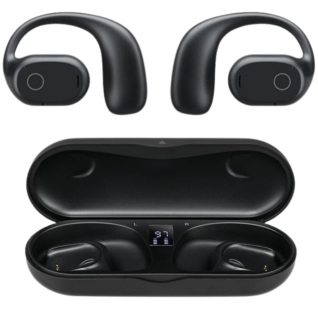 iLive 16mm Driver Clear Truly Wireless Open Ear Earbuds Superior Quality Black