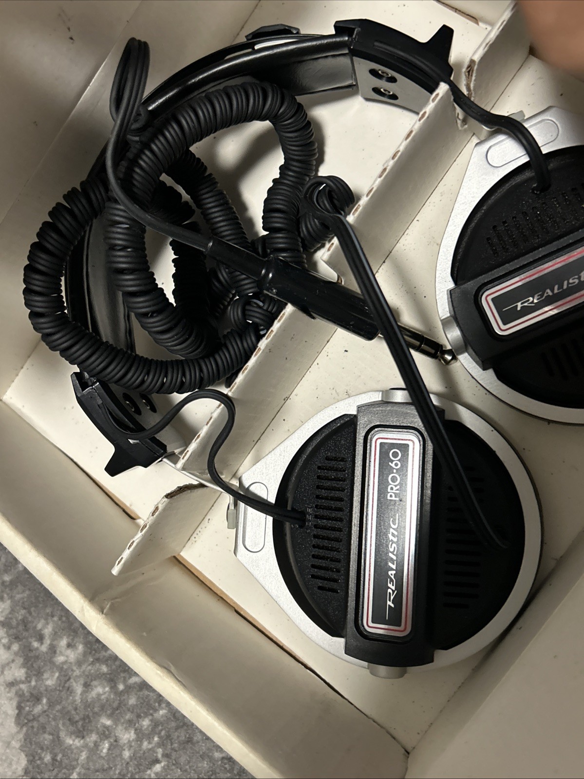 Realistic Pro-60 Stereo Headphones NO Foam Cushions
