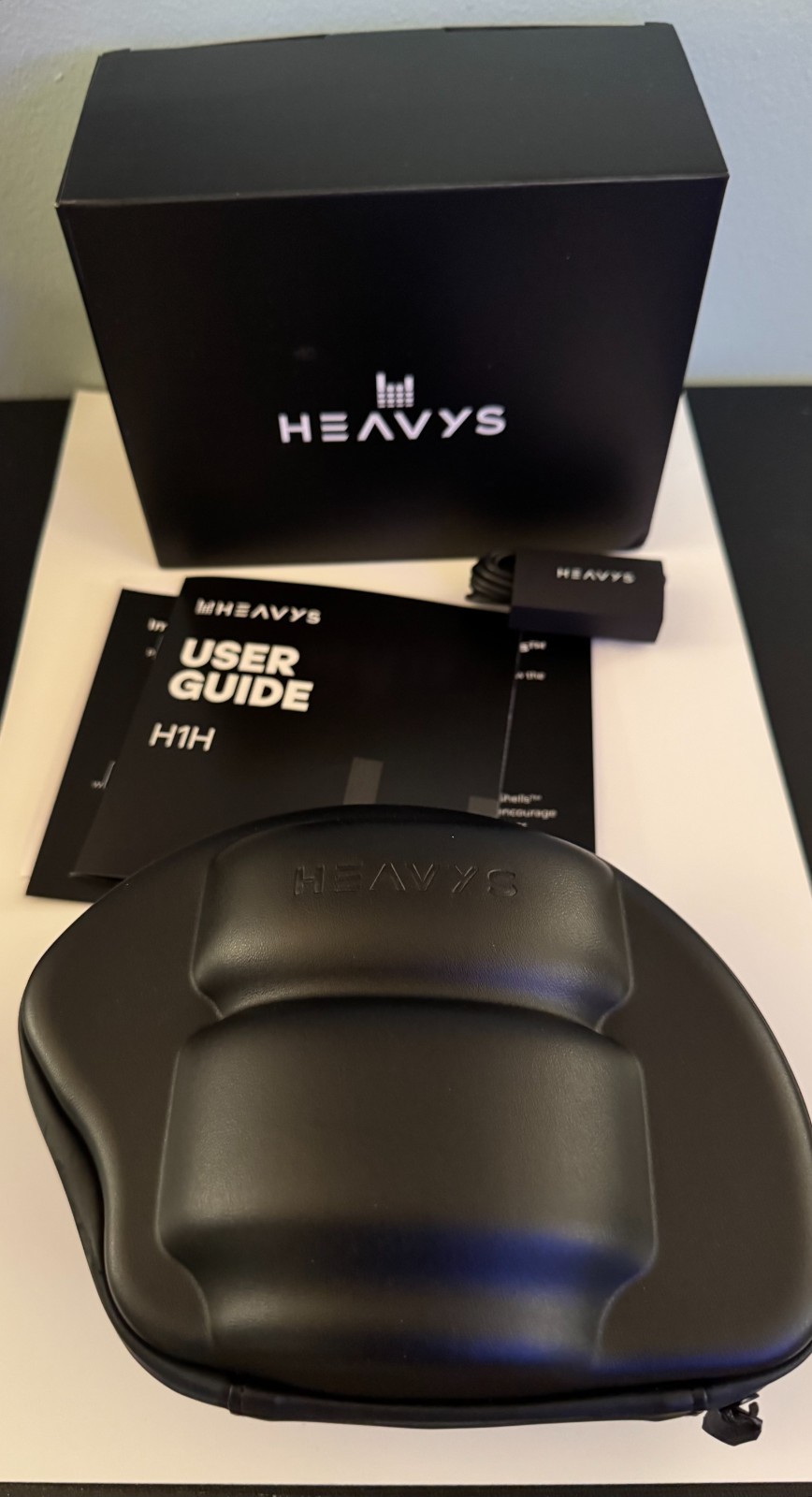 Heavy’s H1H Wireless Bluetooth Headphones Open Box Complete w/ Case & Accessorie