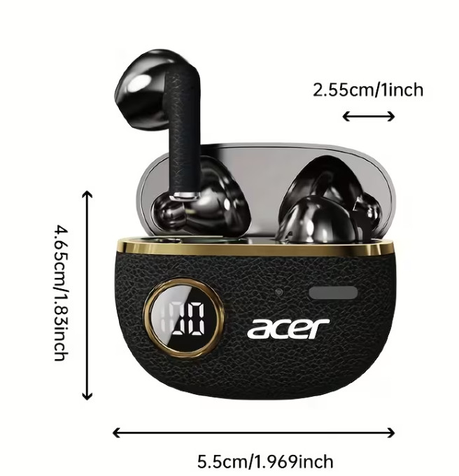 Acer TWS Wireless Rechargeable Ear Buds Headset 0HR544 Orange Sealed