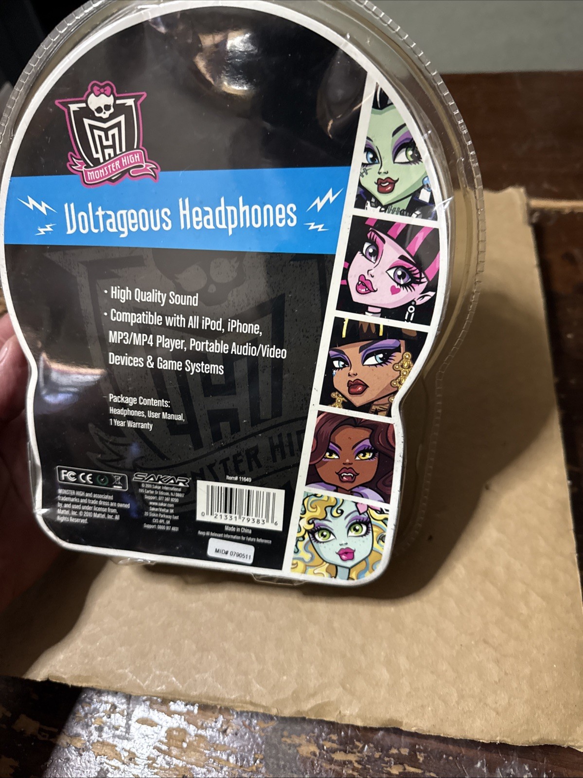2011 Sakar Monster High Voltageous Headphones NOS (READ)