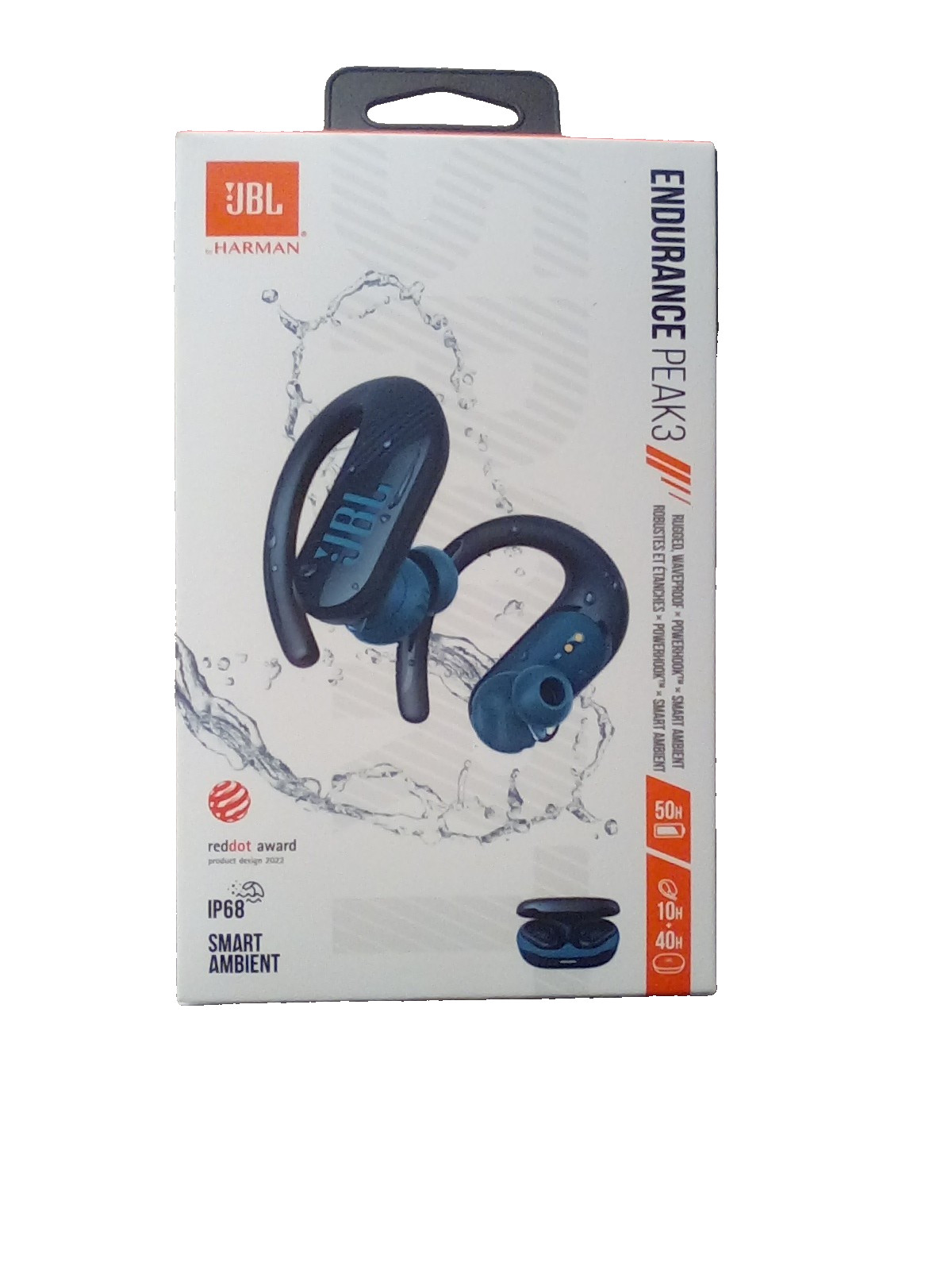 JBL JBLENDURPEAK3BL Endurance Peak 3 Dust and Water Proof (IP68) True Wireless