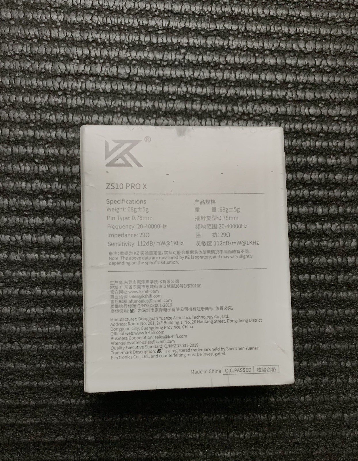 Kz ZS10 pro X iem, 3.5mm cable , New Sealed, Black