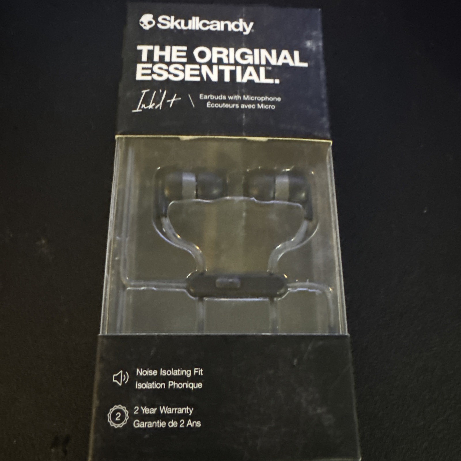 NEW Skullcandy Ink’d+ Plus Wired Earbuds Android Earphones with Mic 3.5mm Black