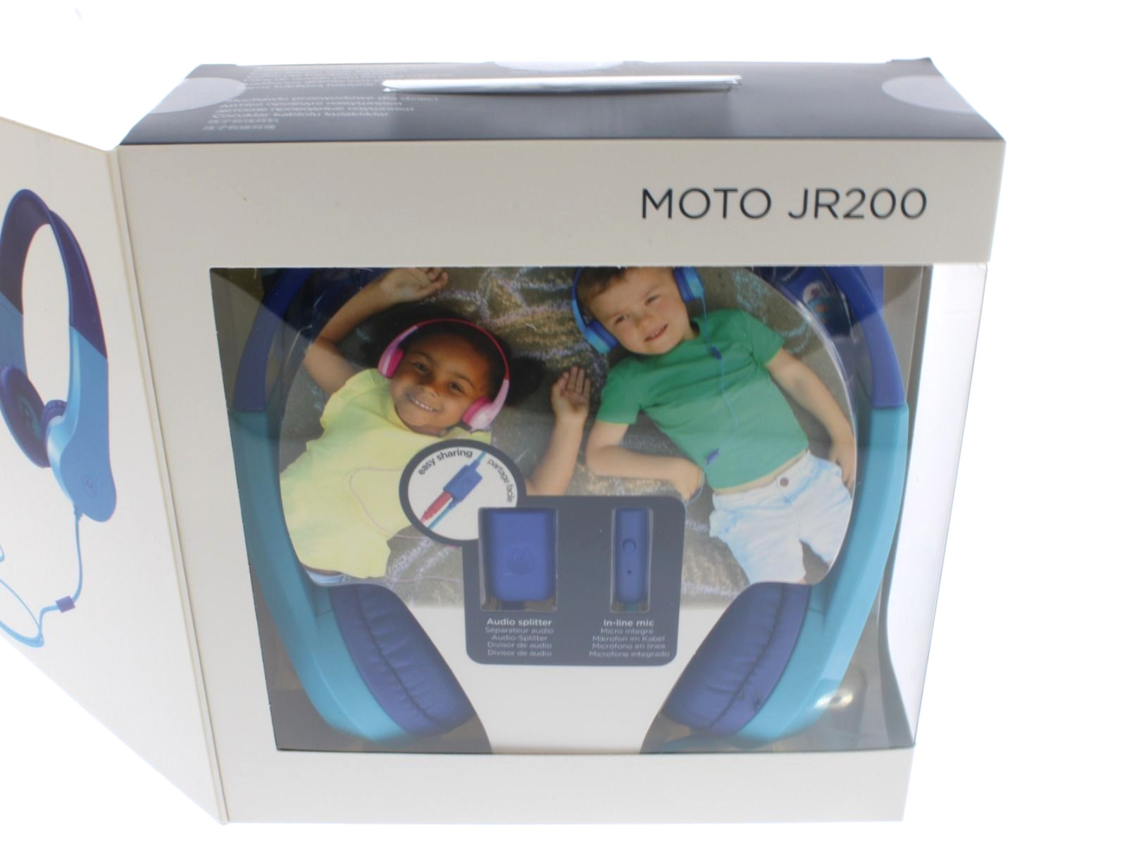 Motorola Sound Moto JR200 Wired Headphones for Kids with Microphone Over Ear Kid
