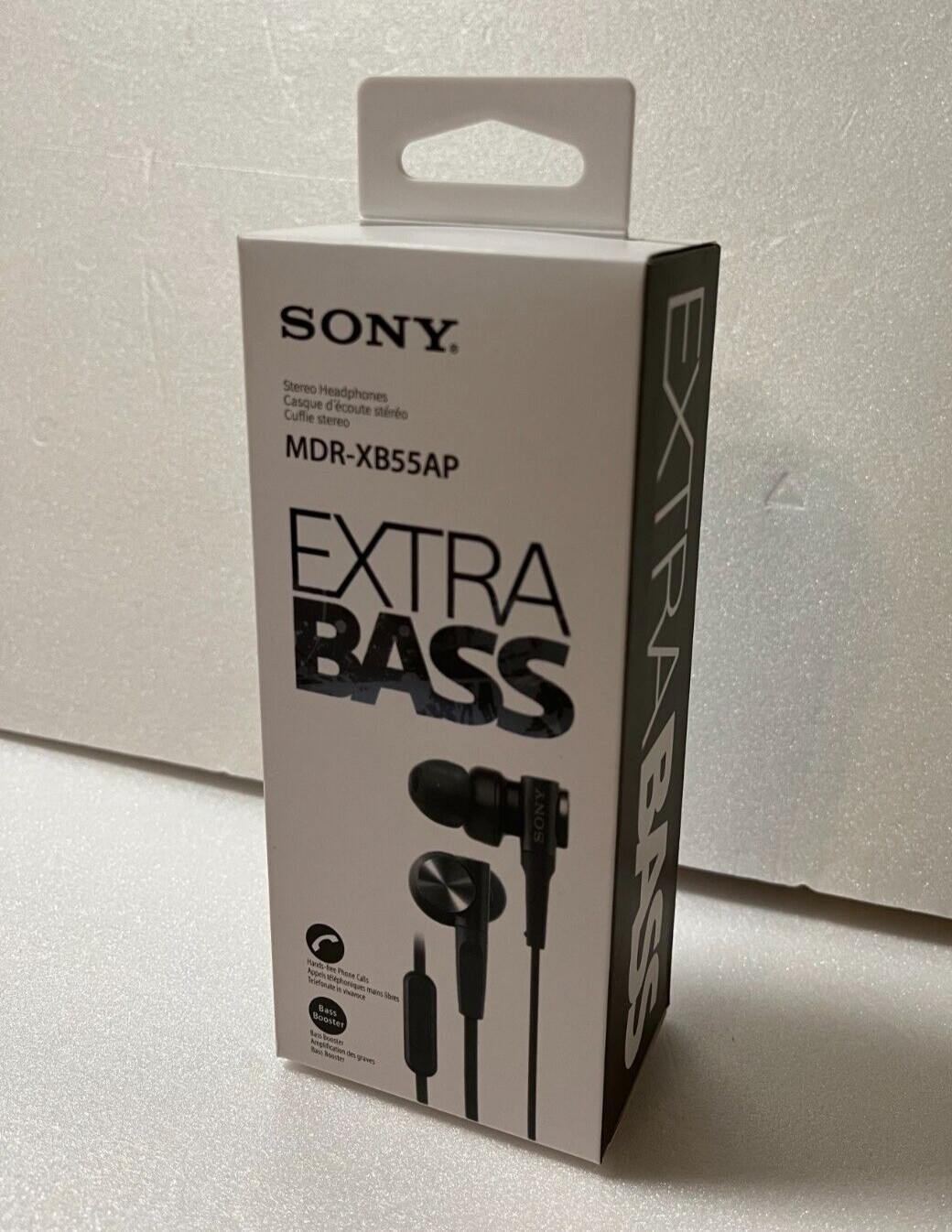 SONY MDR-XB55AP Bass Booster In-Ear Stereo Headphones with Mic – Black Japan