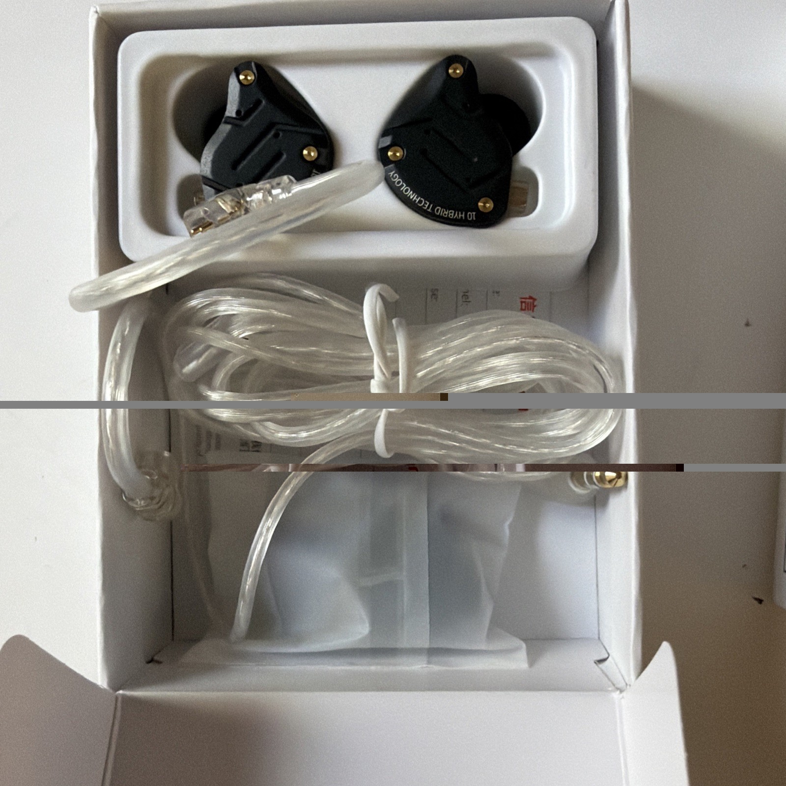 KZ ZS10 Pro, Linsoul 4BA+1DD 5 Driver in-Ear HiFi Metal Earphones, Black