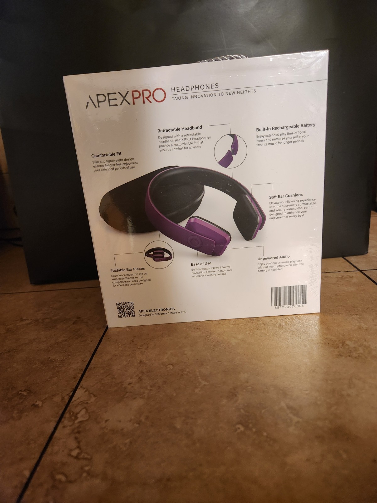 APEX APEXPRO Over-Ear Wireless/Wired Foldable Headphones w/ Mic, Colors