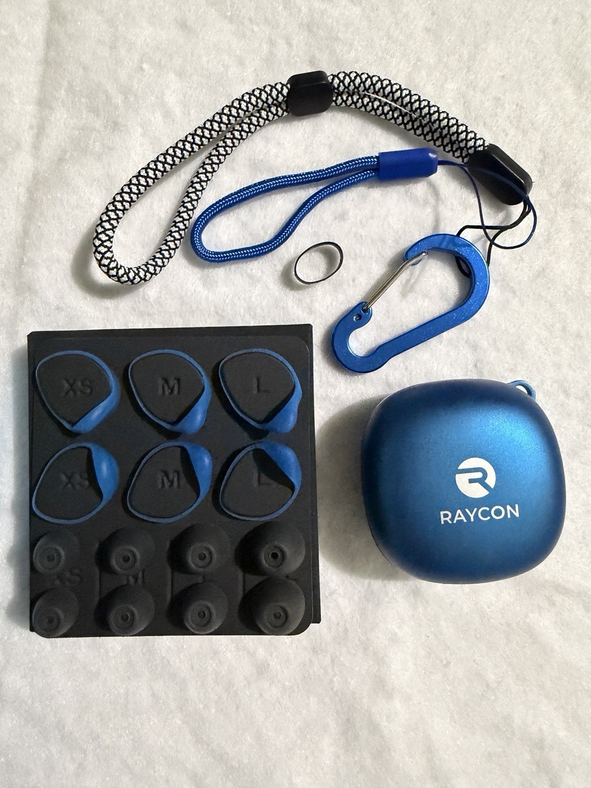 RAYCON – The Fitness Earbuds – Blue True Wireless Bluetooth In-Ear Waterproof NC