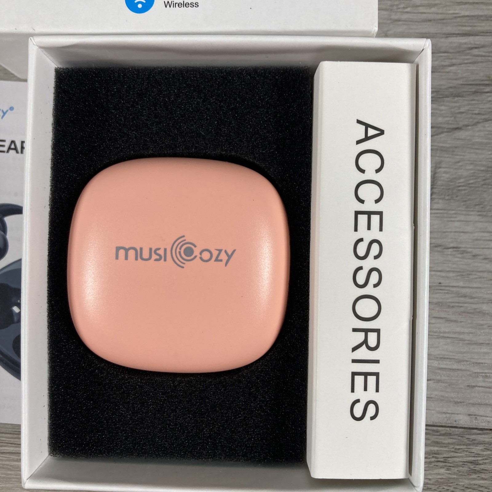 MUSICOZY Bluetooth 5.3 Sleep Earbuds, Wireless Sleep-PINK