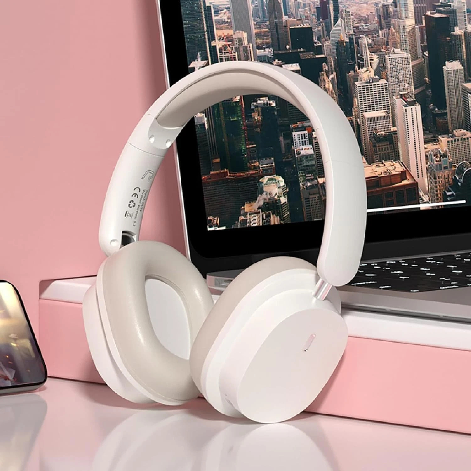 SY-T2 Bluetooth Over Ear Headphone, Wireless Spatial Sound Effective Foldable Ga