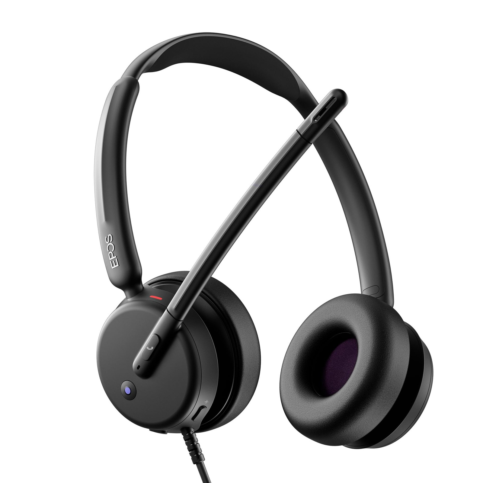 EPOS Impact 460T Binaural On-Ear USB C and USB A Wired Headset with Dual Noise