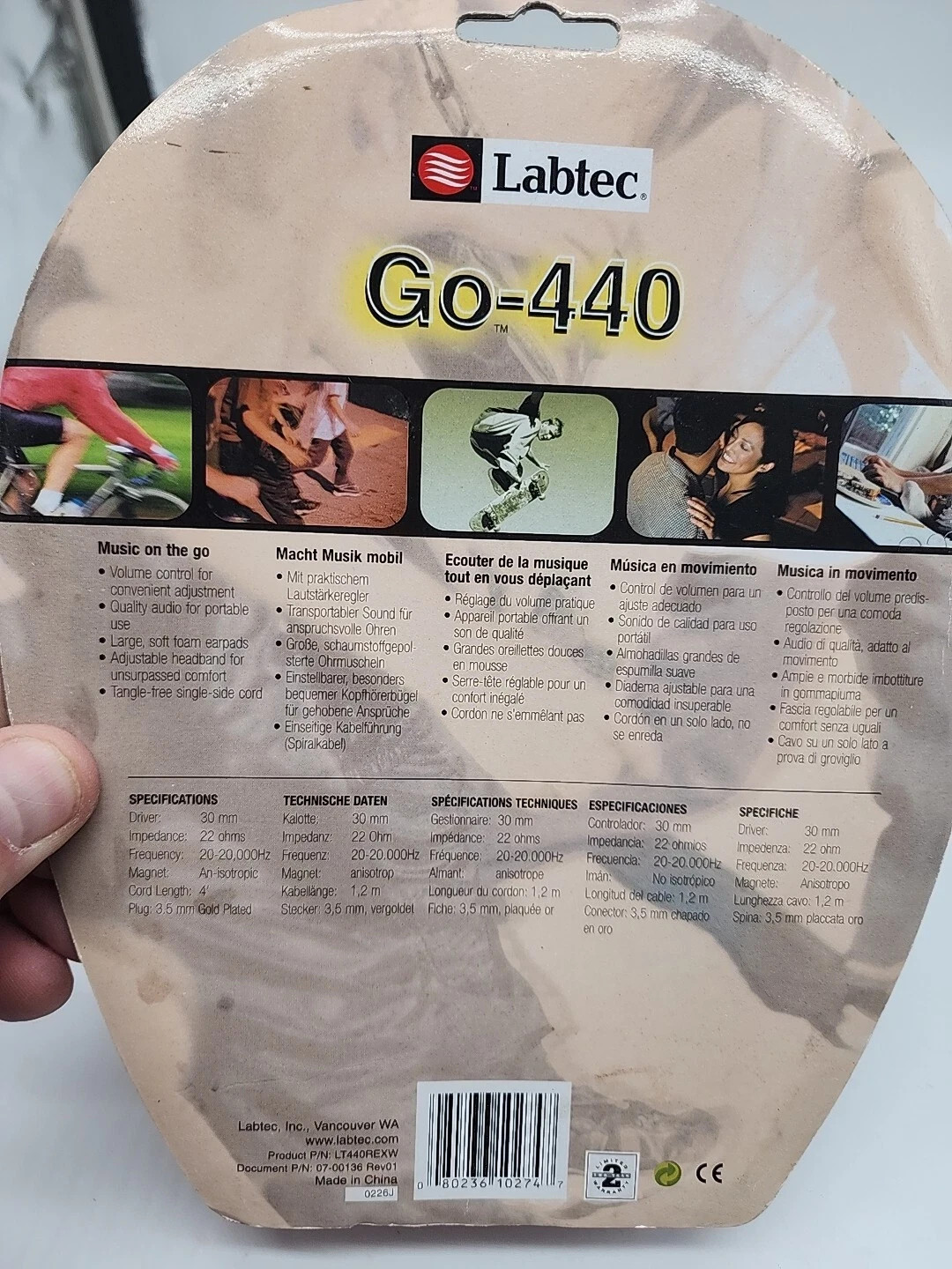 Labtec Go-440 Music Headphones – Brand New Sealed