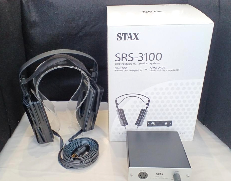 STAX SRS-3100 SR-L300 Ear Speaker + SRM-252S Amp System TESTED See notes