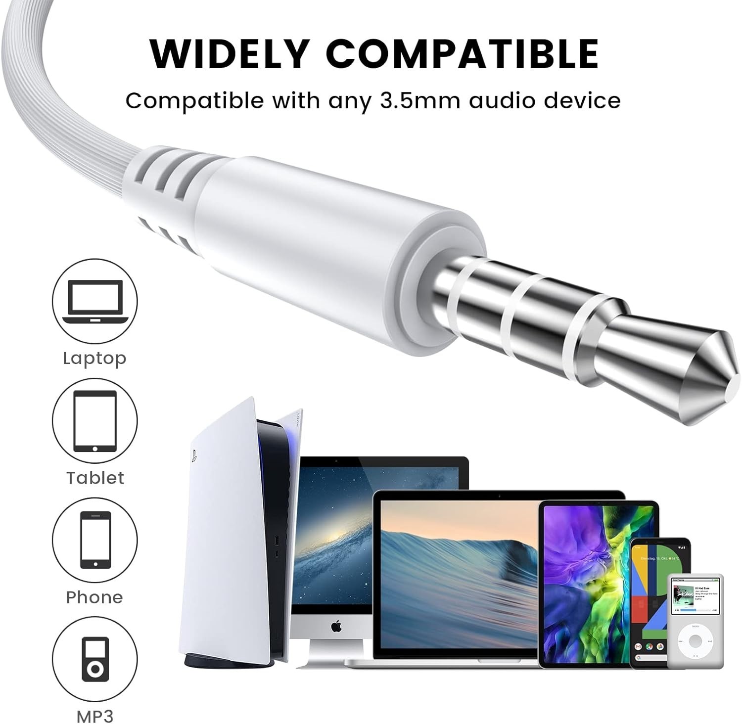 3.5mm Wired In-Ear Earbuds with Microphone & Volume Control