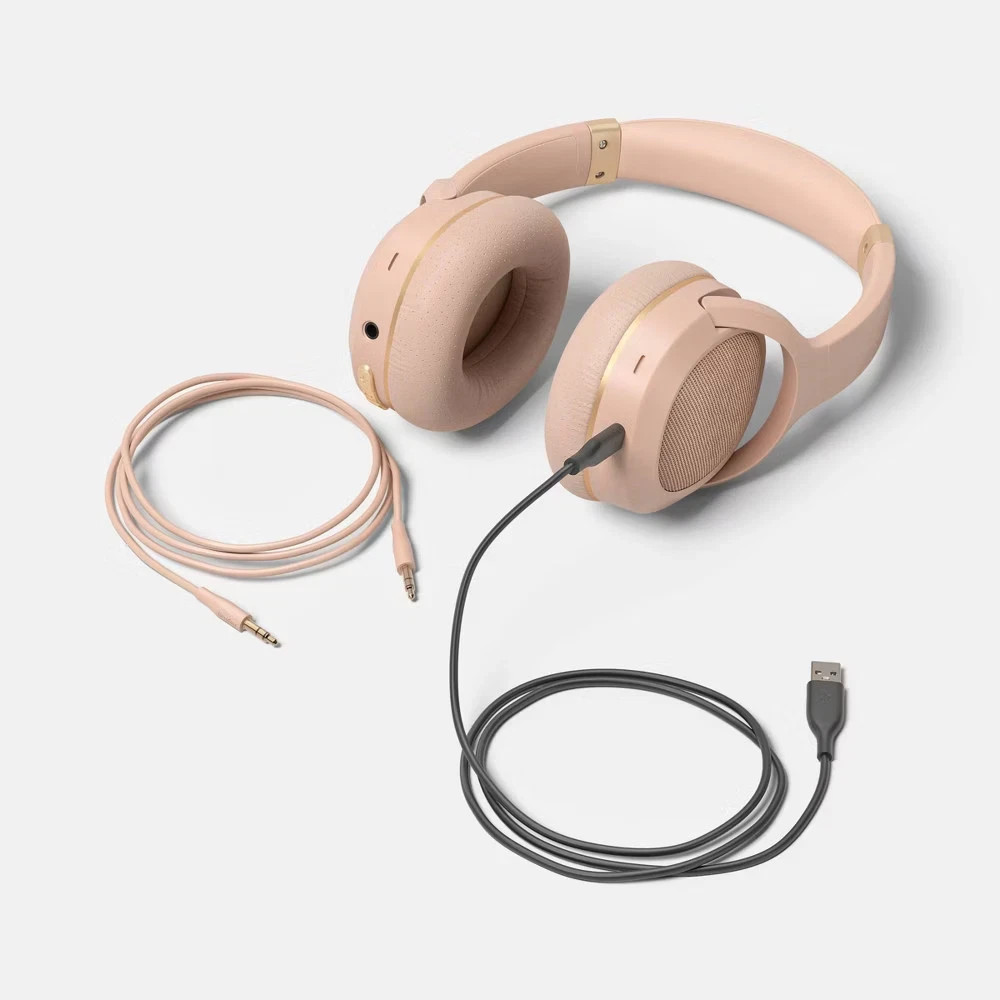 Banded Active Noise Cancelling Over-Ear Headphones – heyday Peach