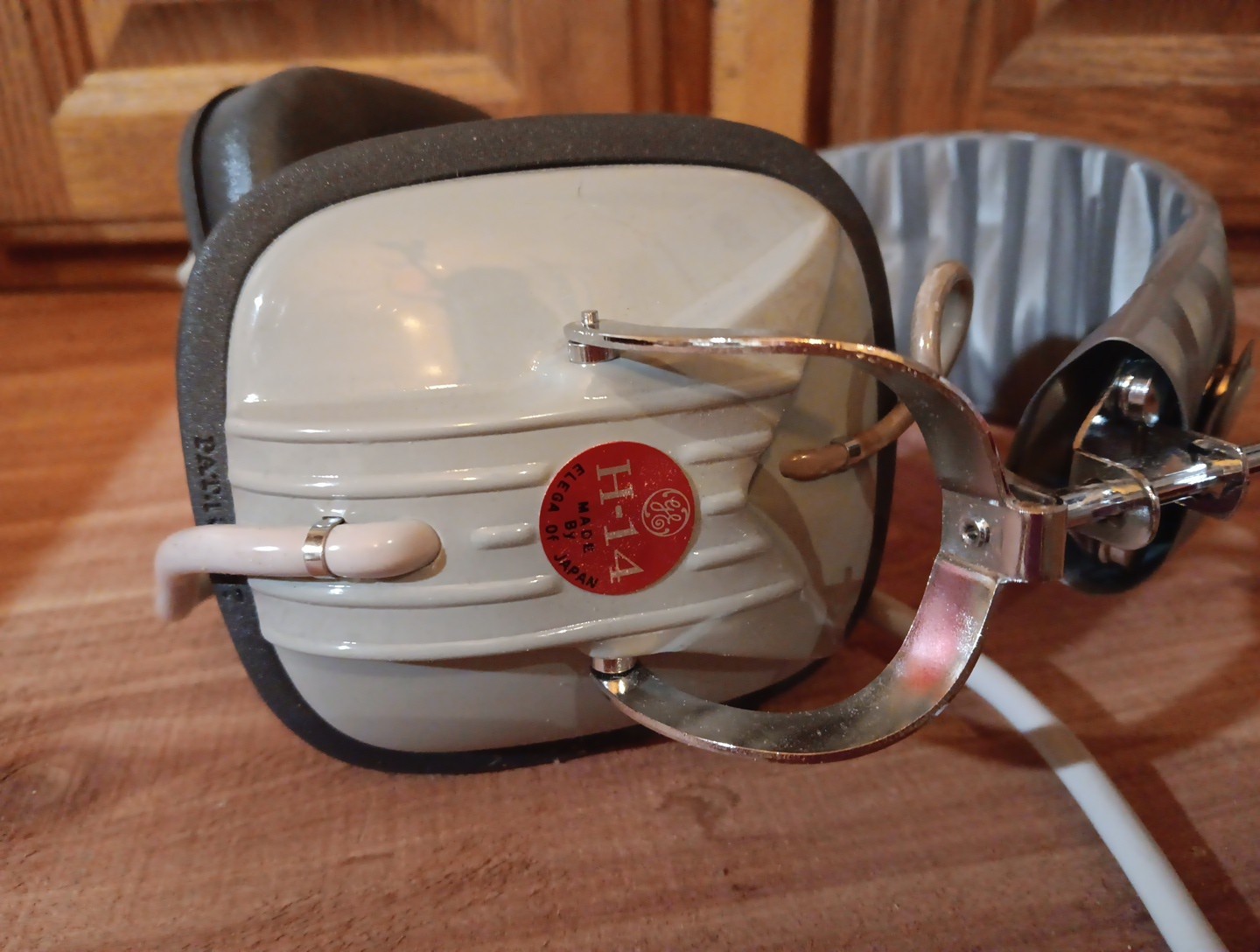 GE General Electric H-14 Stereo Headphones Vintage ELEGA of Japan Tested/WORKS