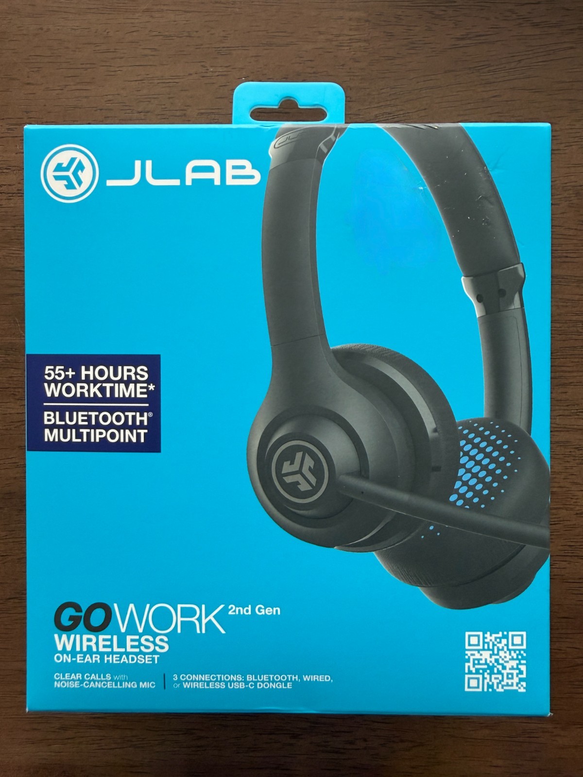 JLab Go Work HBGOWORKRBLK4 Wireless On-Ear Headphones