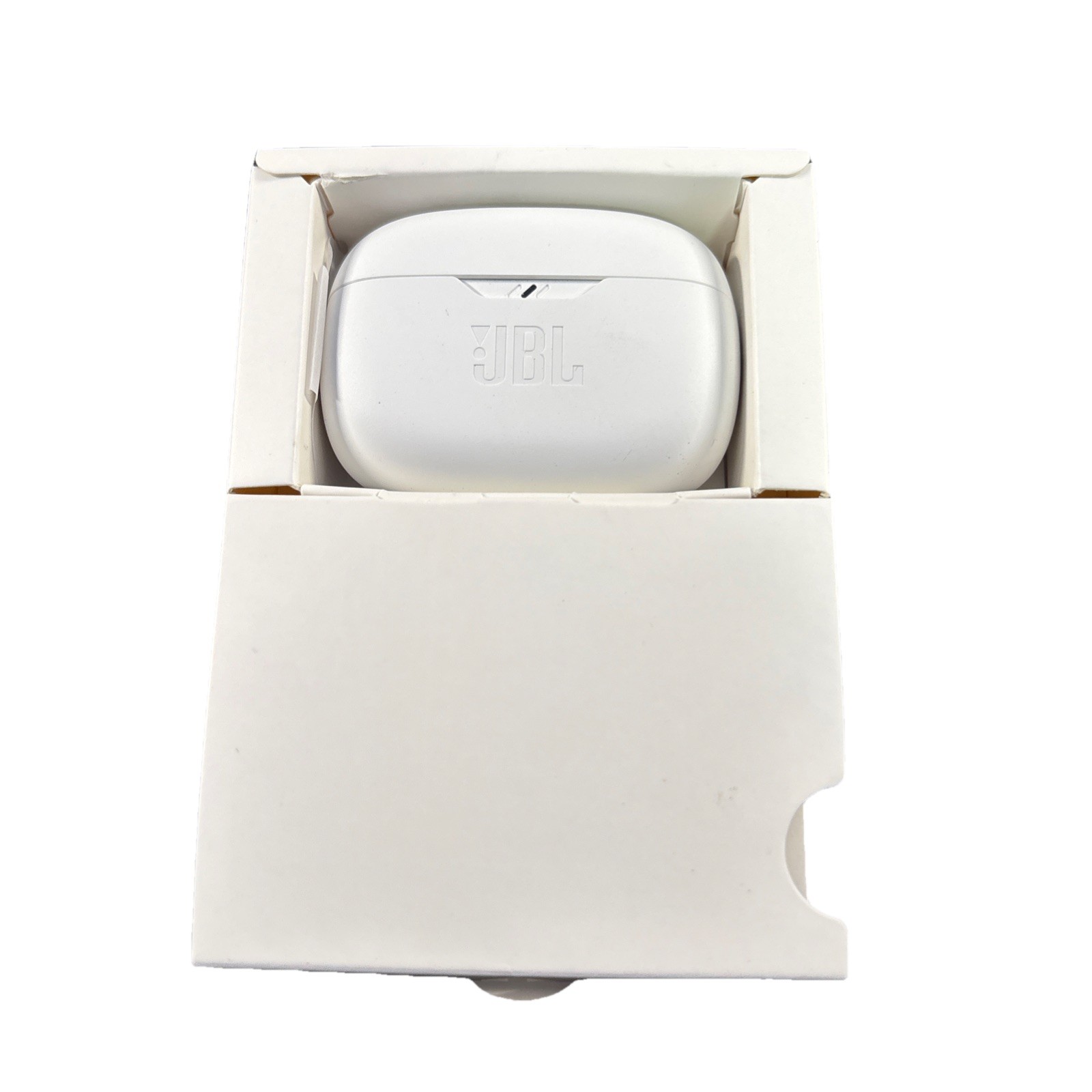 JBL Vibe Beam True Wireless In-Ear Headphones – White (JBLVBEAMWHTAM)