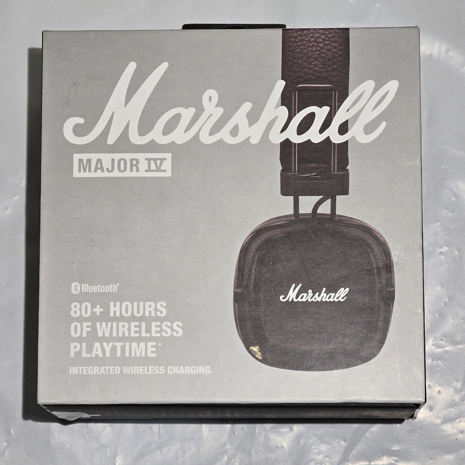 Marshall Major IV 80+ Hours of Wireless Playtime Brown Open box SHIPS FREE