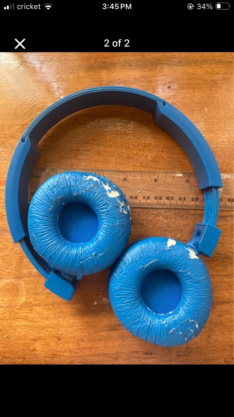 JBL T450BT Wireless On-Ear Headphones – Blue