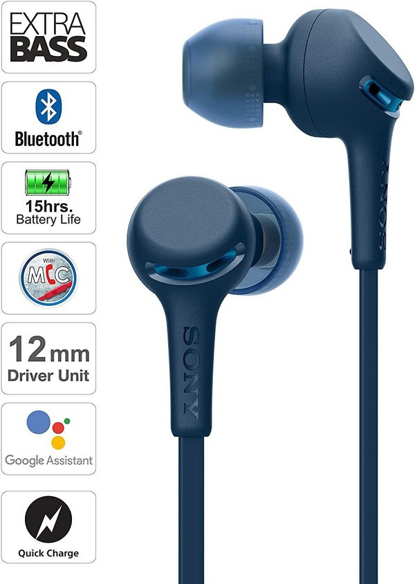 Sony Wi-XB400 {Blue} In-Ear Extra Bass Wireless Bluetooth Headphone || BRAND NEW