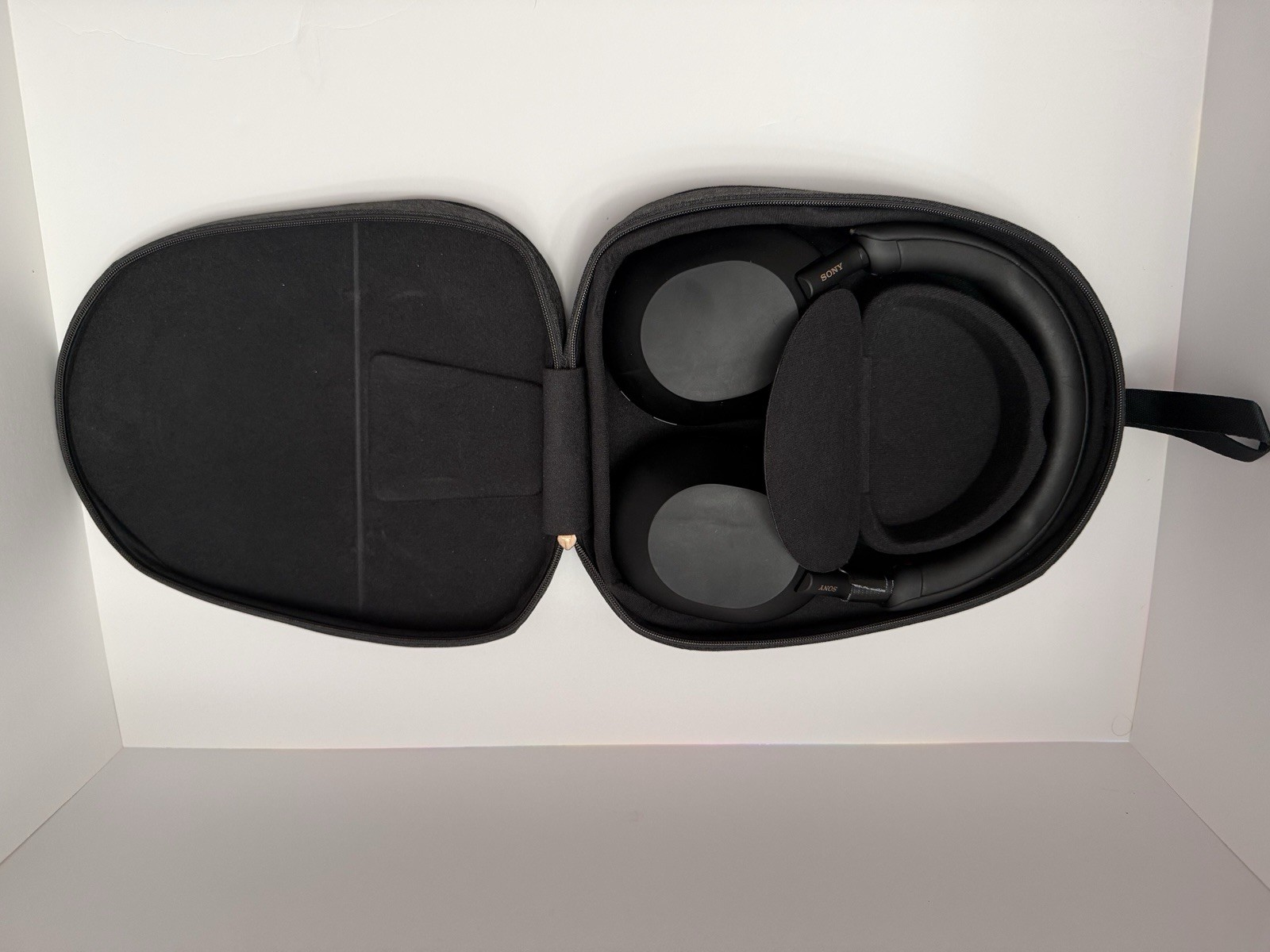 Sony Black Over-Ear Headband Headphones, Double Earpieces w/ Carry Case