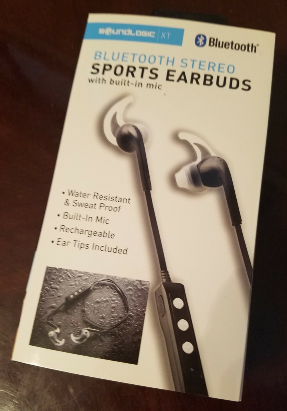 New SoundLogic Bluetooth Stereo Sports Earbuds NIB