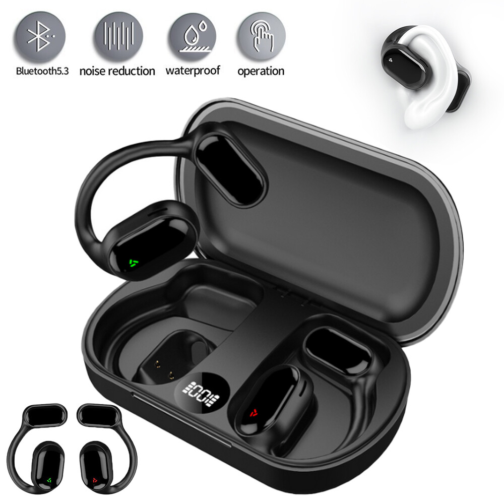 Bluetooth 5.3 True Wireless Bone Conduction Headphones Wireless Headset Earbuds
