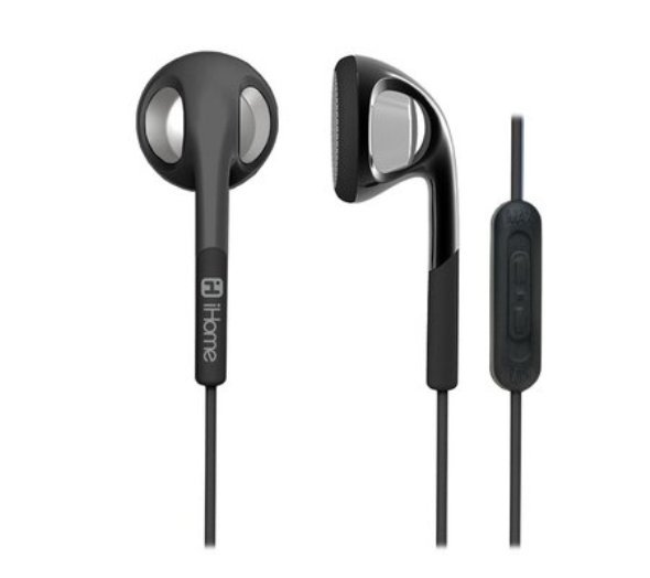 4 Pk iHome IB2 Colortunes Earbuds with Volume Control (Black)