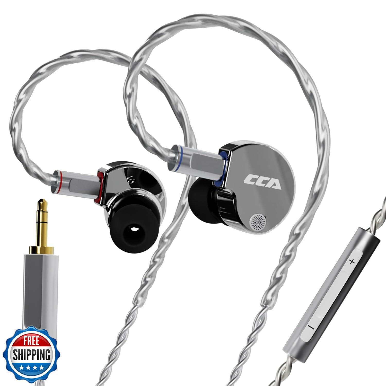 CCA Phoenix in-Ear Monitor Headphones, Dual-Magnet Dynamic Driver