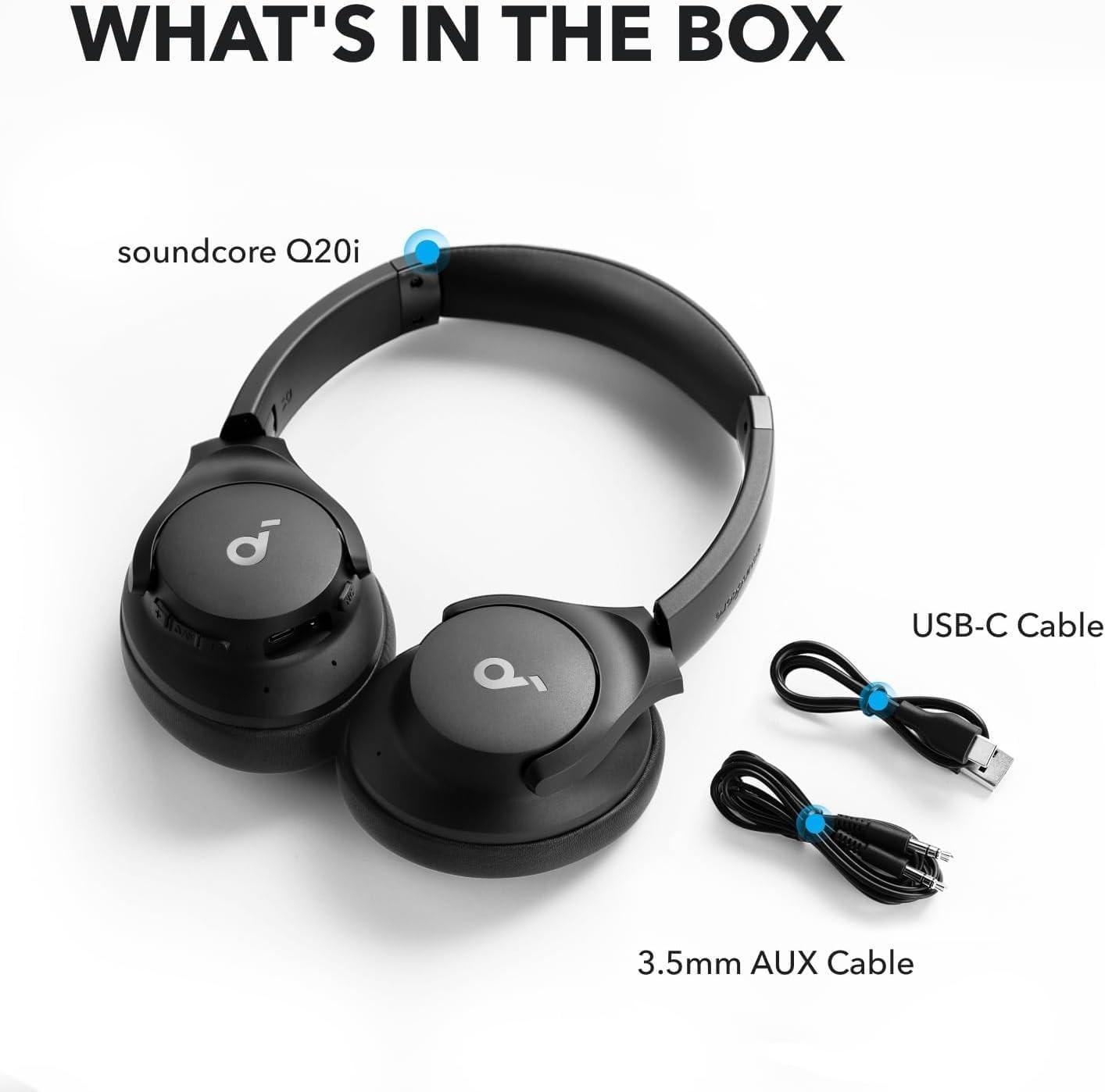 Soundcore Q20i Over Ear Hybrid Active Noise Cancelling Headphones